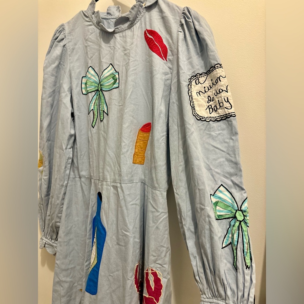 Stella Nova RARE Million Dollar Baby Handcrafted Circus Midi Dress SIZE LARGE - Picture 5 of 11